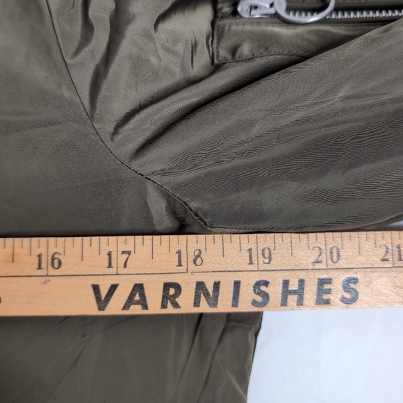 Garage Olive Green Bomber Jacket, Size S - Picture 7 of 8